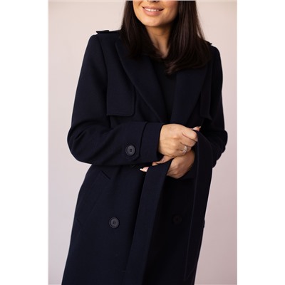 Пальто женское демисезонное 23800 (синий)