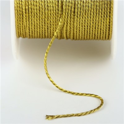 Нить для плетения, d = 1 мм, 25 ± 1 м, цвет золотой