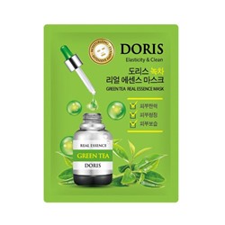 Маска на тканевой основе GREEN TEA REAL ESSENCE MASK, DORIS, 25 мл