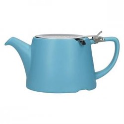 Заварочный Чайник Oval Голубой сатин  750мл. Купить фарфоровый чайник,  кофейник London Pottery
