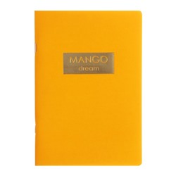 Блокнот А5-, 48 листов, Mango, обложка мелованный картон, ламинация soft-touch, тиснение фольгой, блок 60г/м2