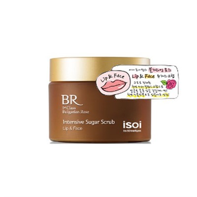 isoi Bulgarian Rose Intensive Sugar Сахарный скраб для губ и кожи лица с маслом болгарской розы