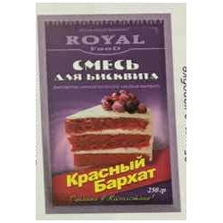 Смесь Royal Food Для бисквитов Красный бархат, дойпак 250гр (25шт)