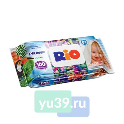 Салфетки детские влажные "RIO. Чистота и Комфорт. Premium", 1/100 шт (16)