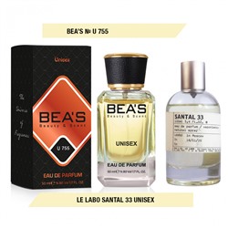 Beas U755 Le Labo Santal 33 Unisex edp 50 ml, Парфюм унисекс Beas U755 создан по мотивам аромата Le Labo Santal 33