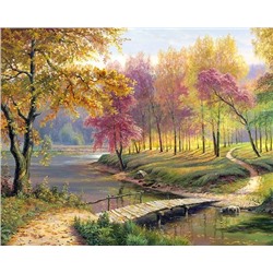 Картина по номерам 40х50 - Осень в старом парке (худ. Потапов В.)