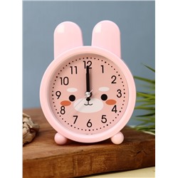 Часы-будильник "Bunny", pink (13,5х10,4 см)