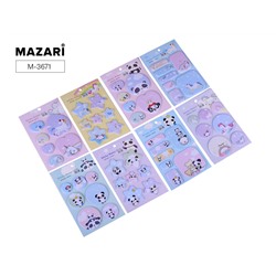 Закладки с/к бумажные круглые блоки по 18л Mazari M-3671*/48/Китай