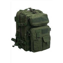 Армейский рюкзак на спецоперацию с подсумками (30 литров, олива) (CH-068) №217- Полноценная тактическая модель 3-в-1: удобный рюкзак, навесная сумка-планшет и поясная сумка. Все дополнительные комплектующие крепятся на стропах