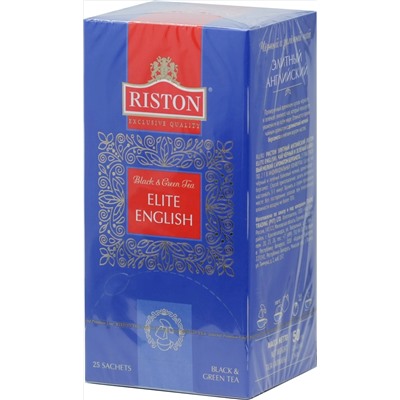 RISTON. English Elite Tea (Новый дизайн) карт.пачка, 25 пак.