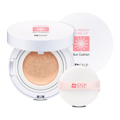 SNP UV Perfect Tone-up Sun Cushion Солнцезащитный крем SPF50+,PA++++