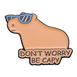 Значок "Don't worry be capy"