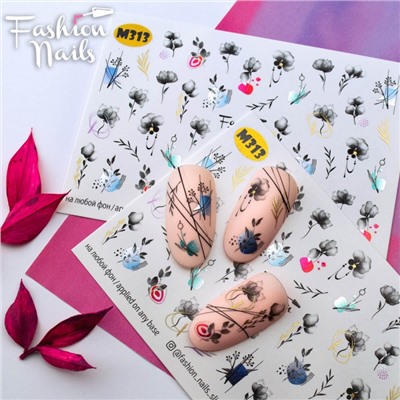 Fashion Nails, Слайдер-дизайн M313