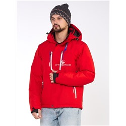 Мужская зимняя горнолыжная куртка красного цвета 1966Kr