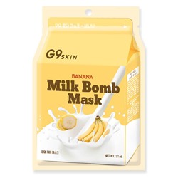 Маска для лица тканевая с экстрактом банана G9 Skin Milk Bomb Mask Banana, BERRISOM   21 мл