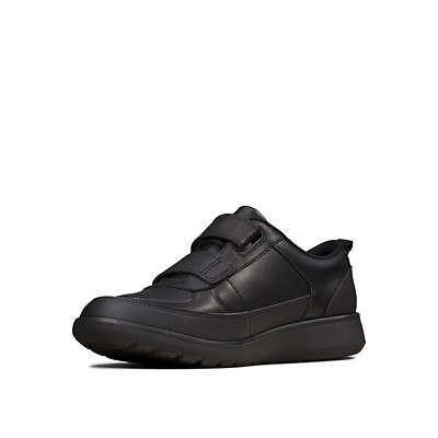 Kids' Leather Riptape School Shoes (Youth size 3-9)