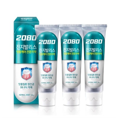 Aekyong 2080 Gingivalis toothpaste 120g*3ea - Herbal Mint