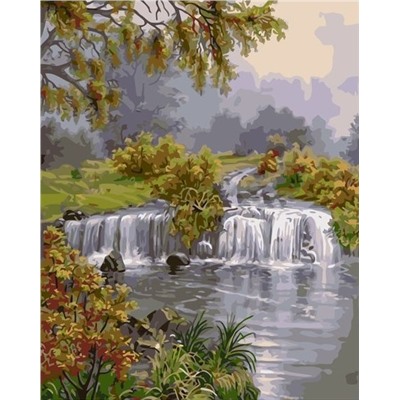 Картина по номерам 40х50 - Маленький водопад