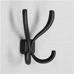 Крючок мебельный, VINTAGE122, четырехрожковый, цвет черный