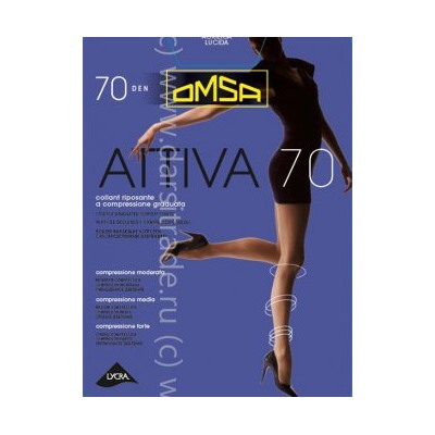 Колготки женские Attiva 70 Omsa Дроп 4/Fumo