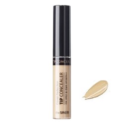 Консилер для маскировки недостатков Cover Perfection Allproof Tip Concealer 1.0 Clear Beige, THE SAEM, 6,5 г