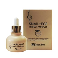 SS Snail+EGF Сыворотка для лица с экстрактом улитки SECRETSKIN SNAIL+EGF PERFECT AMPOULE 30мл