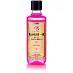 Khadi Rose & Honey Herbal Body Wash Deep Cleanser 210ml / Гель для Душа Глубокое Очищение с Розой и Мёдом 210мл
