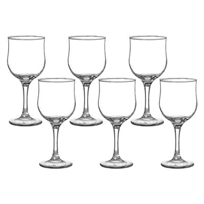 Набор стеклянных бокалов для вина Tulipe, 240 мл, 6 шт