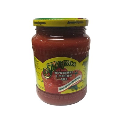 Лучшие рецепты Томаты НЕочищенные в томатном соке консервированные 670мл