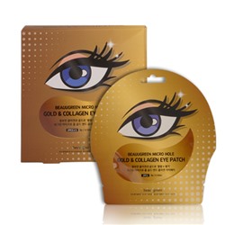 Маска-патч Micro Hole Gold & Collagen Eye Patch, Beauugreen, 2 шт.