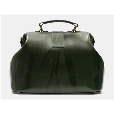 Изумрудная кожаная женская сумка из натуральной кожи «W0023 Emerald»