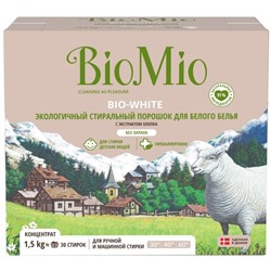 Стиральный порошок для белого белья BioMio BIO-WHITE, 1.5 кг
