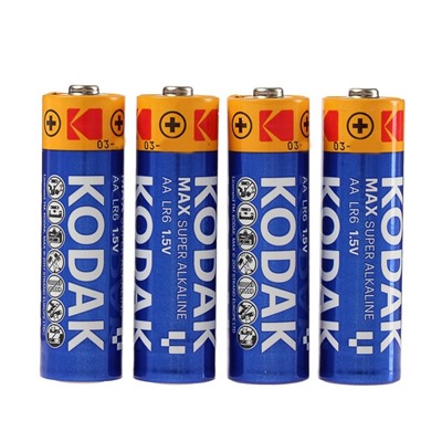 Батарейка алкалиновая Kodak Max, AA, LR6-4BL, 1.5В, блистер, 4 шт.