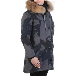 AH2580 Пальто женское зимнее (био-пух, натуральный мех лисицы) размер S - 42 российский