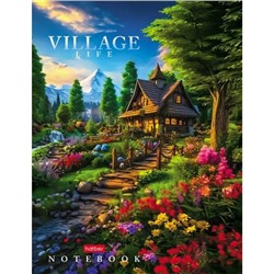 Бизнес-блокнот А5 120л клетка "Village Life" 5-цв. блок (084927) 30819 Хатбер