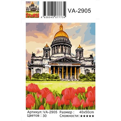 Картина по номерам 40х50 - Тюльпаны у Капитолия