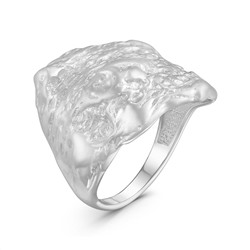 Кольцо женское из серебра родированное К50092