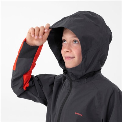 Куртка походная водонепроницаемая для детей 7–15 лет красная MH500 Quechua