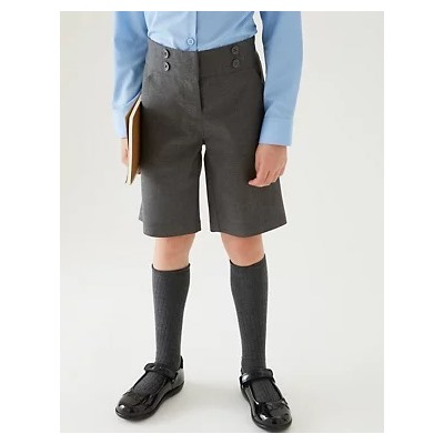 Girls' Regular Fit School Shorts (2-16 Yrs)