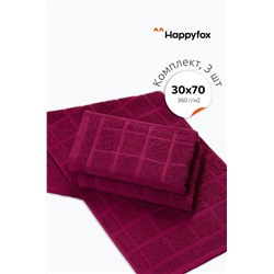 Набор махровых полотенец 3 шт Happy Fox Home