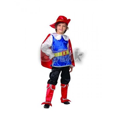 Детский карнавальный костюм КОТ В САПОГАХ (текстиль) 7016