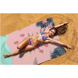 Пляжное покрывало "Розовый пляж", 145*200 см. арт. ПППА038-14224