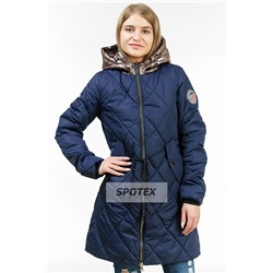 1Подростковая демисезонная куртка для девочки Levin Force H-1917 т. синий