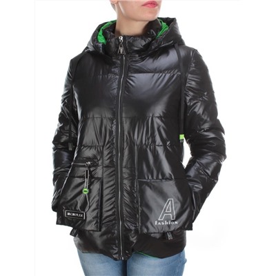 8266 BLACK Куртка демисезонная женская BAOFANI (100 гр. синтепон) размер 46