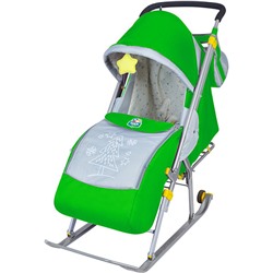 Санки-коляска Ника детям 4 НД4 зеленый