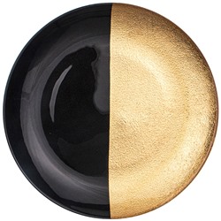 Bronco 336-114 тарелка "bohemia" black/gold 21см