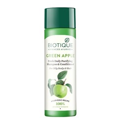 Biotique Bio Green Apple Fresh Daily Purifying Shampoo & Conditioner 120ml / Био Шампунь и Кондиционер для Восстанавления Зеленое Яблоко 120мл