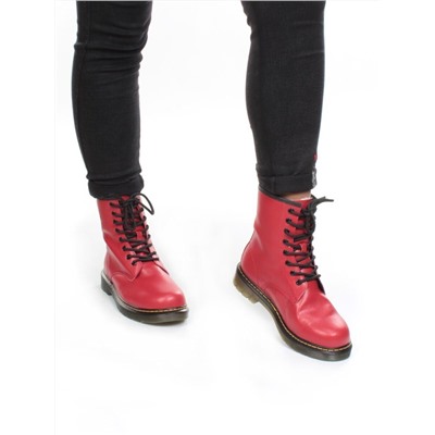 MB131-4 RED Ботинки зимние женские (натуральная кожа, натуральный мех) размер 37