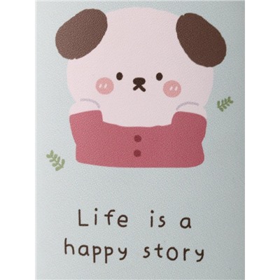 Чехол для очков "Life is a happy story", green