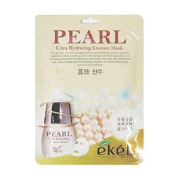 Маска-салфетка для лица Жемчуг PEARL Ultra Hydrating Essence Mask,  Ekel 1 шт